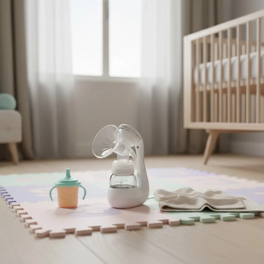 Zomee Z2 double electric breast pump with flanges and bottles