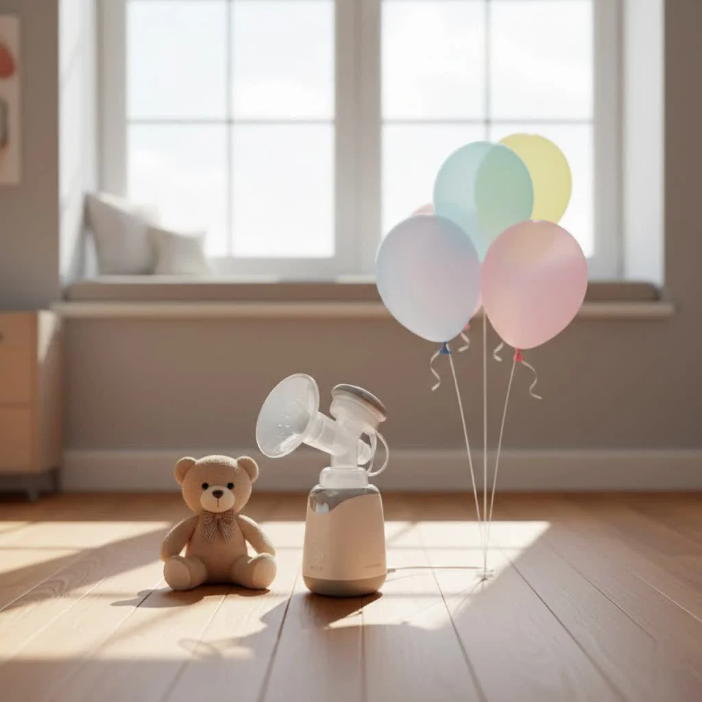 Elvie Double Electric Breast Pump in use